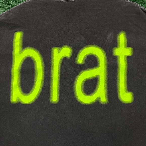 CharliXCX Brat Neon Logo Tshirt size large - Picture 2 of 4